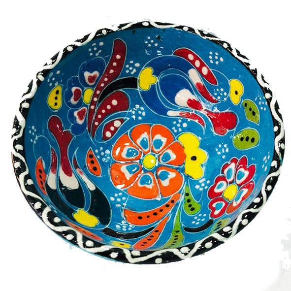 el yapımı 7 cm çini kase