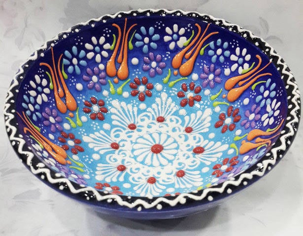 el yapımı çini kase