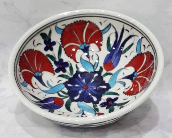 10 cm el işi çini kase