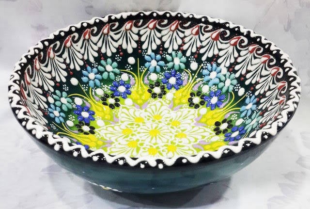 15 cm çini kase – el yapımı Kütahya seramiği