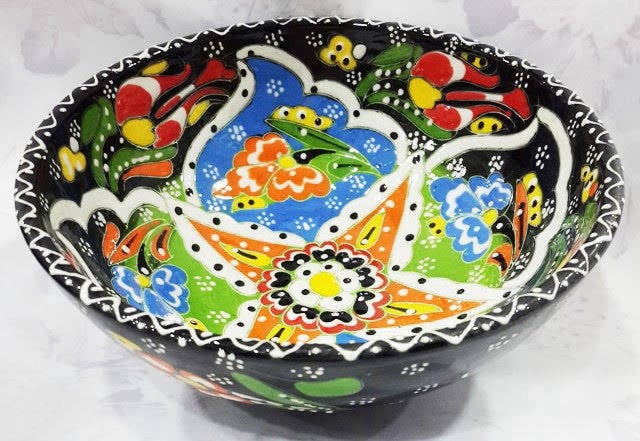 	Çini sanatının örneği – 15 cm Kütahya kabartmalı kase