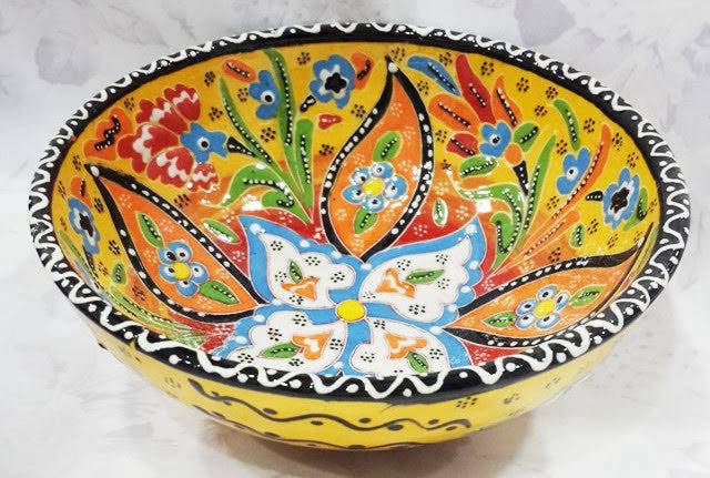 	Çini sanatının merkezi Kütahya’dan 15 cm kabartma kase