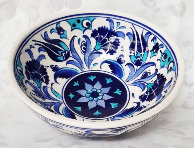 15 cm çaplı Kütahya çini kase – samur serisi