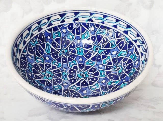 	15 cm çini kase – Kütahya işi seramik ve desen
