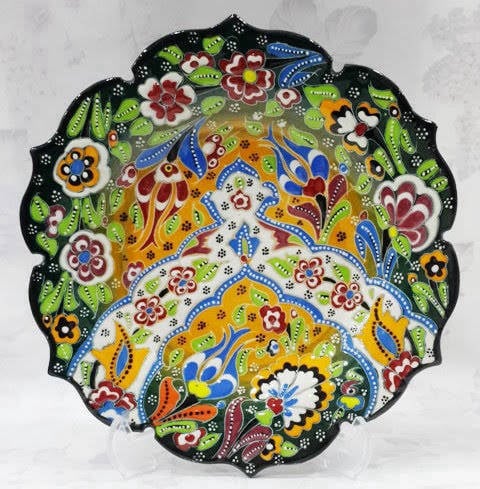 El işçiliği 18 cm çini tabak