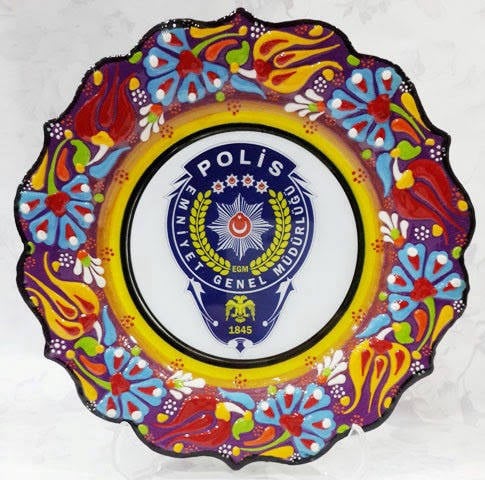 18 cm otantik resim tabak