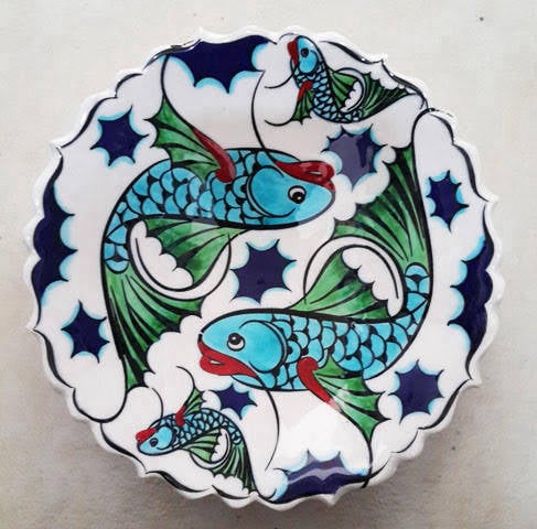 18 cm zarif çini tabak