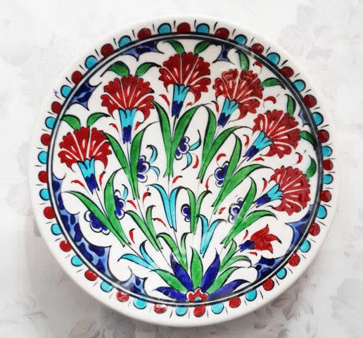 Kütahya 18 cm dekoratif tabak