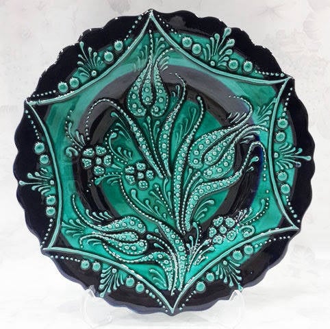 18 cm otantik çini tabak