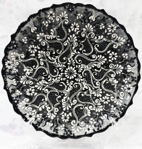 El yapımı 25 cm çini tabak