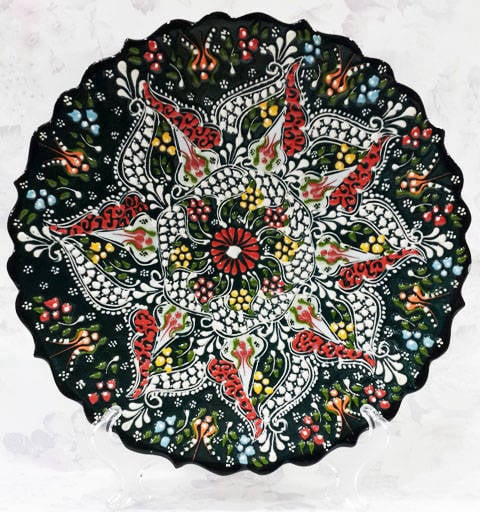 25 cm Türk motifli çini tabak
