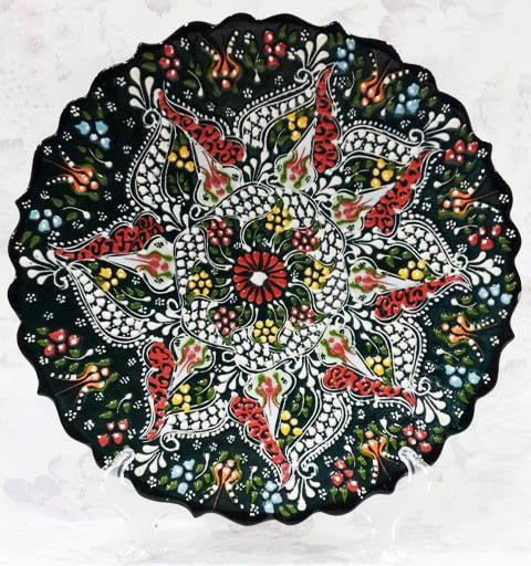25 cm Türk motifli çini tabak