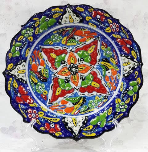 Zarif 25 cm çini tabak