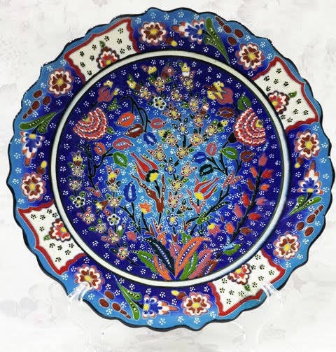 Benzersiz 25 cm çini tabak