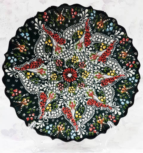 Kütahya 25 cm dekoratif tabak