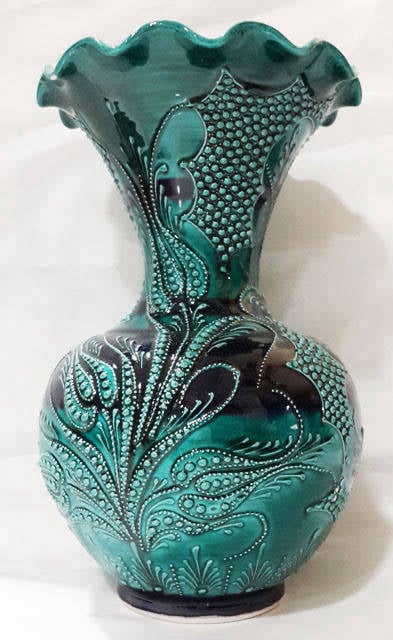 El işçiliği 25 cm vazo