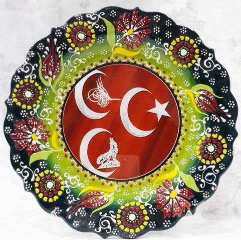 Kütahya 25 cm resim tabak