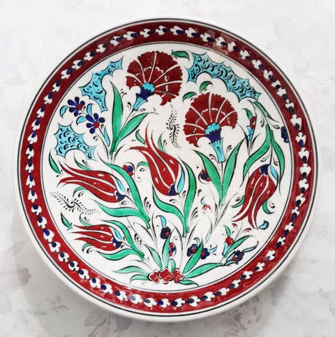 25 cm el işçiliği çini tabak