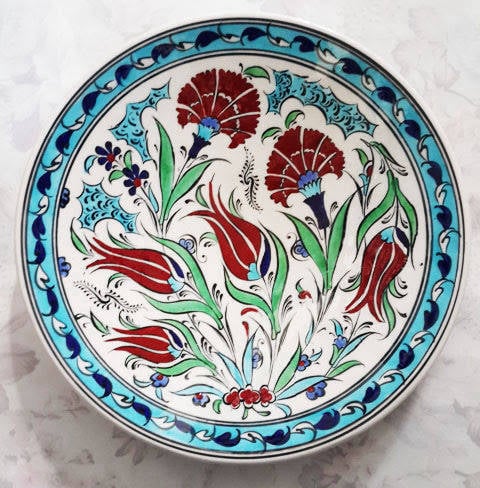 Özgün 25 cm çini tabak