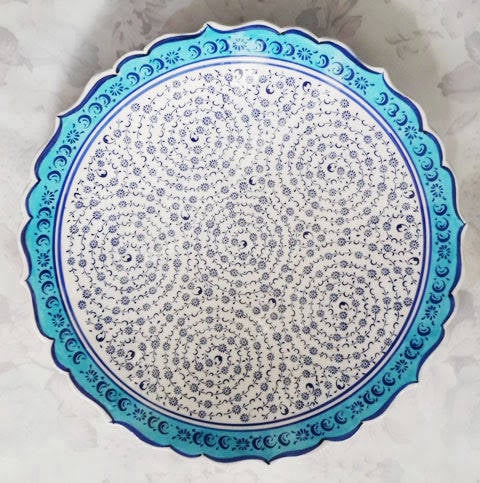 25 cm Kütahya çini tabak