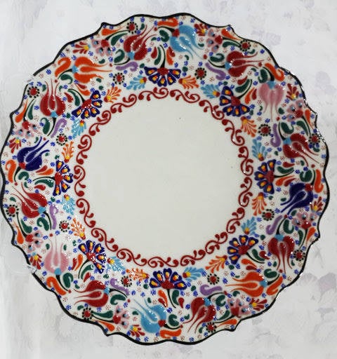 30 cm otantik resim tabak