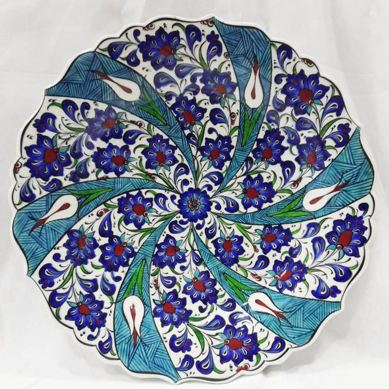 Benzersiz 30 cm çini tabak