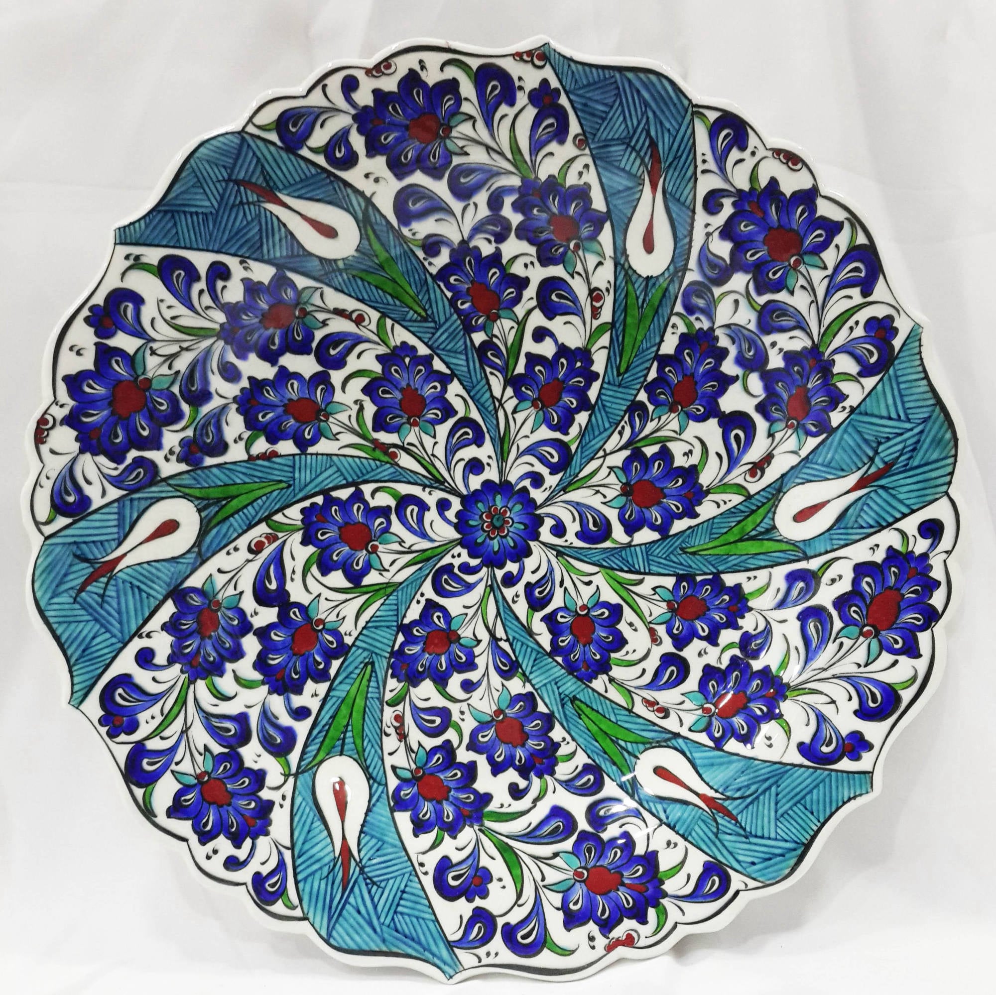 Benzersiz 30 cm çini tabak