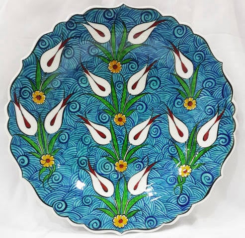 Zarif 30 cm çini tabak