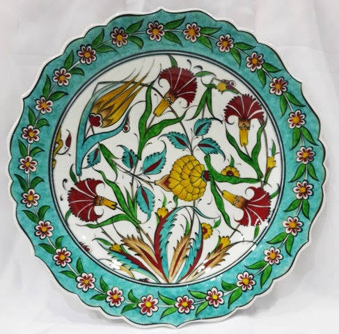 30 cm Türk motifli çini tabak