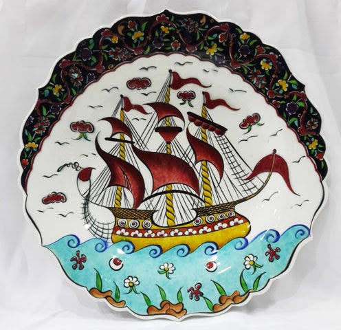 Geleneksel 30 cm çini tabak