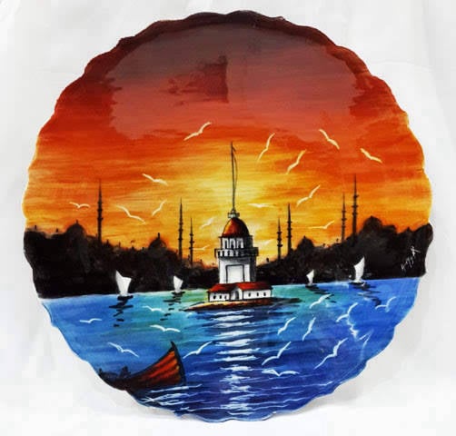 El yapımı 30 cm tabak