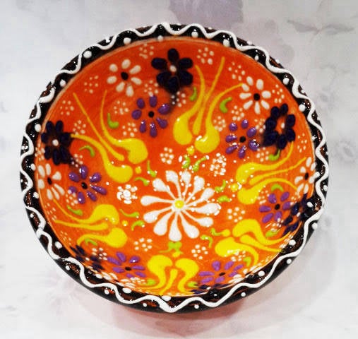 dekoratif çini kase